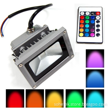 30W LED Flood Light with RGB Remote Controller (10W-50W)